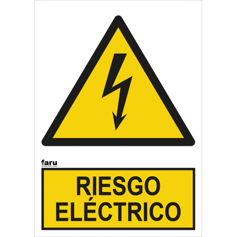 Señal Riesgo Eléctrico A3