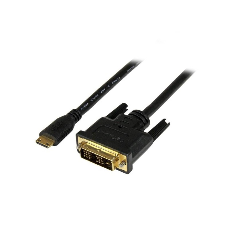 Adaptador Cable 1m Mini HDMI a DVI-D