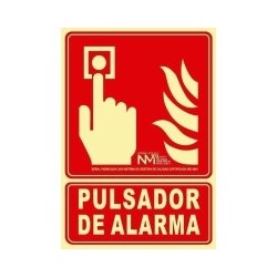 PLACA PULSAD ALARMA PVC...