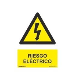 PLACA RIESGO ELECTRICO PVC...