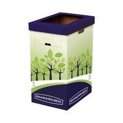 PAPELERA CARTON reciclada azul