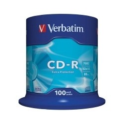 PK100 CD-R VERBATIM 80'...