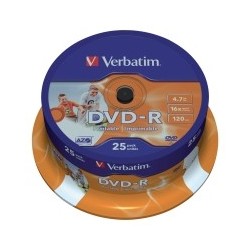 PK25 DVD-R VERBATIM 4.7GB...