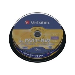 PK10 DVD+RW VERBATIM...