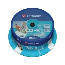 PK25 CD-R VERBATIM 700MB...