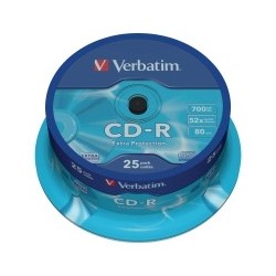 PK25 CD-R VERBATIM 700MB 80MN