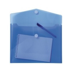 PK5 SOBRES PP A4 C/VELCRO AZUL
