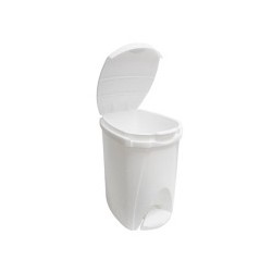 PAPELERA PEDAL 8L BLANCA...