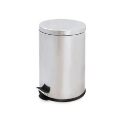 PAPELERA PEDAL 20L INOX METAL