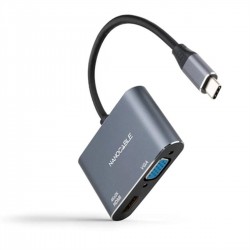 Adaptador USB-C a VGA/HDMI...